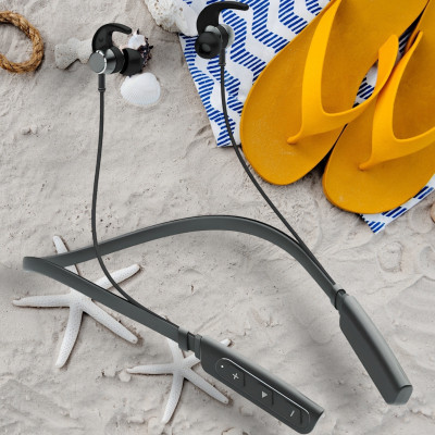 QPG STORE Rokerz 235 Pro Wireless Bluetooth Neckband(0.1183 Bluetooth(Black, In the Ear)