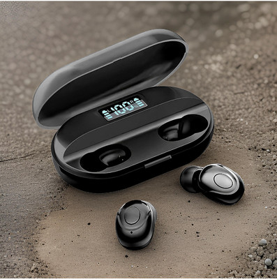 GUGGU T2 TWS Earbuds: 26hr Playback, Bluetooth 5.1, iOS/Android Compatible VIP92 Bluetooth(Black, In the Ear)