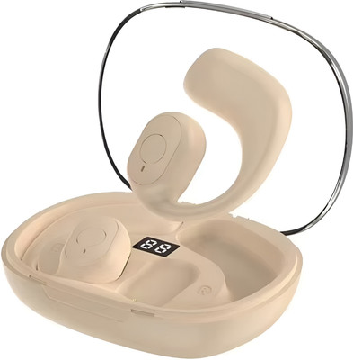 COREGENIX U10 OWS Bluetooth TWS Earbuds with ENC & Premium Design, 30hrs of Playtime Bluetooth(Light Yellow (Cream), True Wireless)