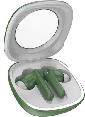 CIHROX ZK-35 Bullets 50dB Hybrid ANC, 6 Mics,Dual Pairing, 100Hrs Battery (GREEN) Bluetooth Gaming(Green, White, True Wireless)