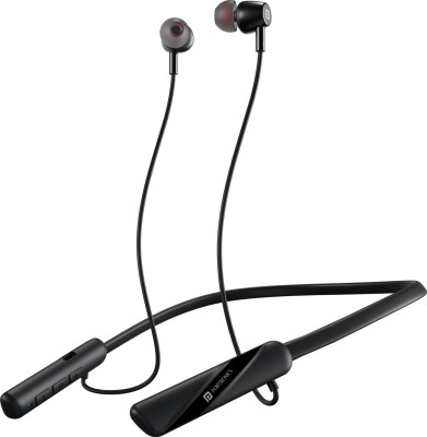 Portronics Harmonics Z10 In Ear Bluetooth Headphone With Mic,35Hr Playtime,Type C Charging Bluetooth Headset(Black, In the Ear)