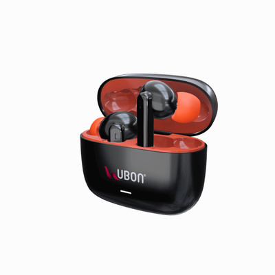 delphine J-19 Bluetooth earbuds Freedom Series with 45 hours playtime Bluetooth(Orange, In the Ear)