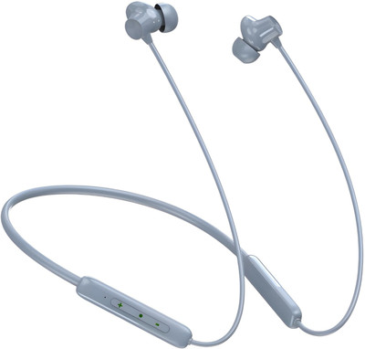 Bxeno Buds Wireless 5 Lite MAGNETIC POWER OFF/ON 48Hr Neckband ENC ,Fast Charging[2SU] Bluetooth(Grey, In the Ear)