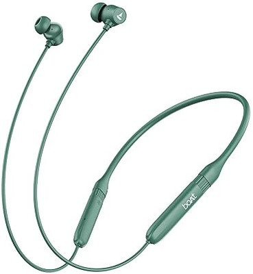 boAt Rockerz 301 ANC,13mm Drivers,Hall Switch, ~30dB ANC,Stream Ad Free Music via App Bluetooth(Green, In the Ear)