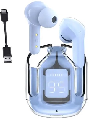 snowbudy Top selling Earbuds Upto 48Hrs Playtime With 1500mAh Power Bank & ASAP Charge-B Bluetooth Gaming Headset(Blue, True Wireless)