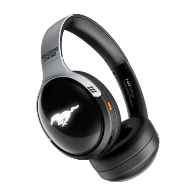 GOBOULT Mustang Thunder 70H Battery, ENC Mic, 40mm Drivers, LED Lights Bluetooth & Wired(Silver, Black, On the Ear)