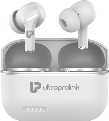 Ultraprolink UM1145WHT TWS True Wireless Stereo Earphones with Active Noise Cancellation Bluetooth(White, True Wireless)
