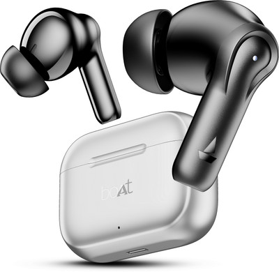 boAt Airdopes 161, Adv 4Mic ENx, 50H Battery,Fast Charge,13mm Driver, Metallic Finish Bluetooth(Ash Grey, True Wireless)