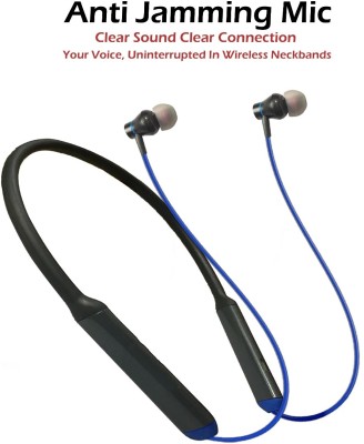 QuillQuarry Wireless Neckband 60 HRs Play time in-Ear Bluetooth with Mic Bluetooth Headset(Black, Red, Multicolor, In the Ear)