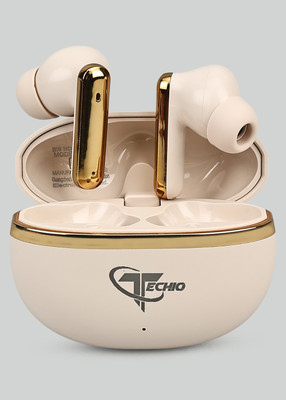 Techio ION HIGH BASE Bluetooth(White, True Wireless)