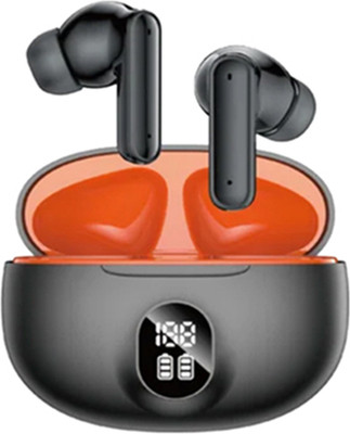 snowbudy Deep Bass,48H battery,Touch,ENC/ANC,Waterproof,Fast charging Earbuds Bluetooth Gaming(Black, True Wireless)