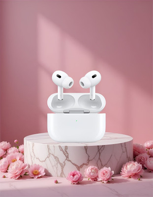 SAIBABA Smart LED Display Earbuds with Noise Reduction Feature Bluetooth(White, True Wireless)