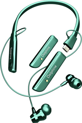 delphine CL-35 Wireless Neckband | Extra Detachable Battery Magnetic ON/OFF Function Bluetooth(Multicolor, In the Ear)