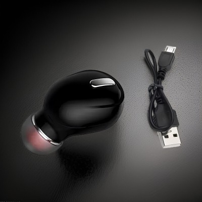 GUGGU 9f_K1 Black Mini Bluetooth Single Sports Headset with Hands-free Mic Bluetooth Headset(Black, In the Ear)