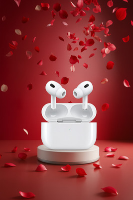BeatFlow AirPud Pro 2 Wireless Earbuds with Active Noise Cancellation, Adaptive Audio Bluetooth(White, True Wireless)