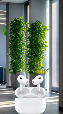 BeatFlow LED Display Charging Case Wireless Earbuds with Mic Bluetooth(White, True Wireless)