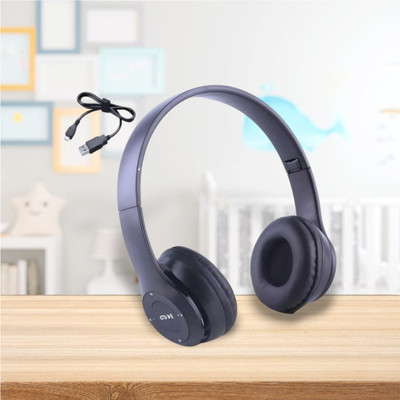 house of common Wireless Headset for Gamers with Enhanced Bass (Over-Ear Style)_SW Bluetooth & Wired(Black, On the Ear)