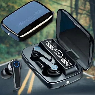 Seashot M19 TWS Bluetooth 5.0 Wireless In Ear Earbuds Touch Waterproof LED Bluetooth(Black, True Wireless)