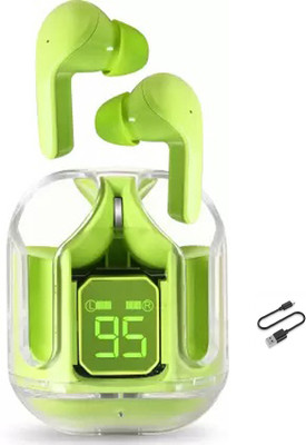 snowbudy New 2024 Immortal Beast Mode(40ms Low Latency), 30 HRS & Dolby Sound Airbuds Bluetooth Gaming(Green, True Wireless)