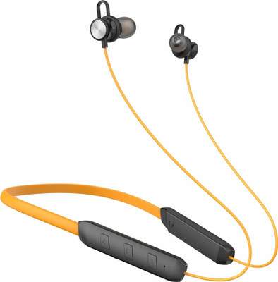 Zusix Storm 220 with 18 Hours Music Time In-Ear Wireless Neckband v5.0 Bluetooth(Black, Orange, In the Ear)