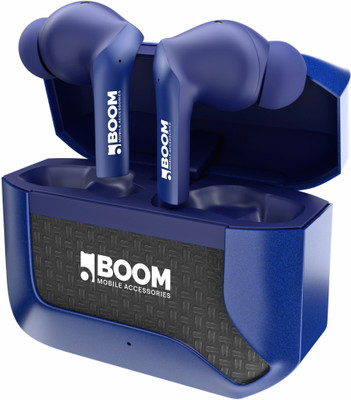 Boom Bullets Max TWS Earbuds with 45 HRS Playtime,(40db ENC), Bluetooth v5.3 Bluetooth(Blue, True Wireless)