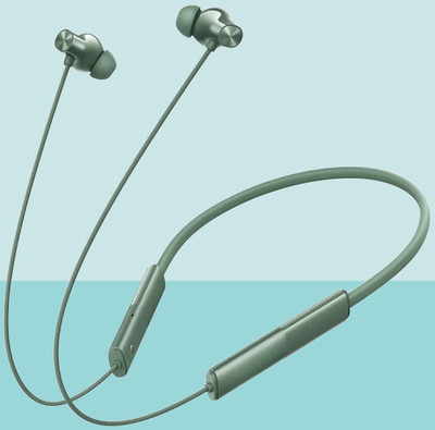 THE MOBILE POINT OG3 Nackband+ENC With 13.4mm Driver,Hi-Res Audio LDAC,Magnetic On/Off Feature Bluetooth(Green, True Wireless)