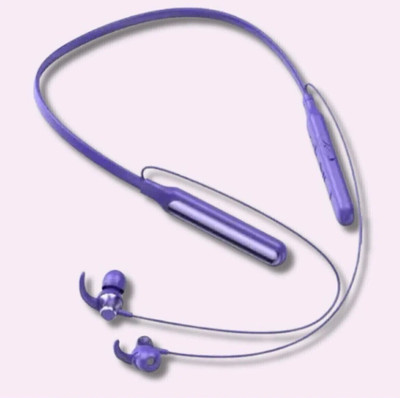 URNEED FVIP New Arrival Wireles 60Hr Playback Headphone Stereo Earphone Bluetooth & Wired(Purple, In the Ear)
