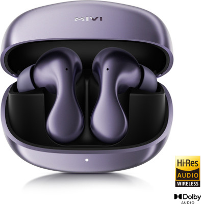 Mivi Superpods Concerto, 60Hrs PT, Dolby Audio, ANC, Hi-Res & LDAC, Ultra 3D HD Sound Bluetooth(Metallic Blue, In the Ear)