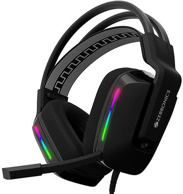 ZEBRONICS ZEB-HAVOC Gaming Over Ear Headphone with Dolby Atmos Subscription(BLACK) Bluetooth & Wired(Black, On the Ear)