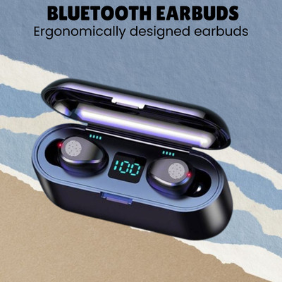 FRONY F-9 True Wireless (Earbuds) Upto 48Hrs Playback with ASAP Charging B250 Bluetooth(Black, True Wireless)