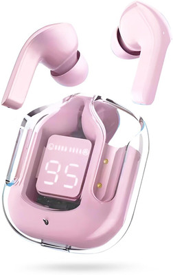 MAXTUNE Stylish Ultrapods Max TWS Bluetooth Earbuds with LED Battery Display & Case Bluetooth(Pink, In the Ear)