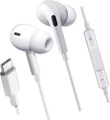 X88 Pro Type C Wired Earphones with Microphone Noise Cancelling Wired(White, In the Ear)