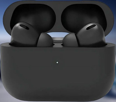MMTELECOM Air Pods_Glossy Black 76 Bluetooth(Glossy Black, True Wireless)