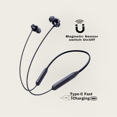 AIZINA 48 Hours Playtime Bluetooth Wireless Neckband Headphones Earphone_Z8 Bluetooth & Wired(Black, In the Ear)