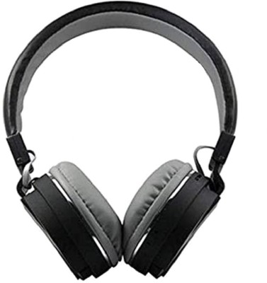 Glatoxi SH-12 Wireless Bluetooth Over the Ear Headphone with Mic Bluetooth Headset(Black, On the Ear)