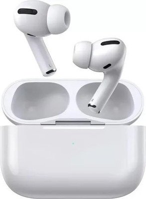 SCUBEL pods pro high sound and bass wireless led indicator Bluetooth(White, In the Ear)