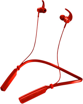 XEWISS Bluetooth5.1 36 Hours Music & Talk-Time; 300 Hours Stand by Time Neckband Bluetooth Gaming((Red, HighBass, Immersive LED Lights, In the Ear), In the Ear)