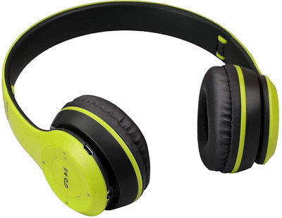 Gentle e kart ® P-47 Headphone Sports Bluetooth Wireless Over The Ear Bluetooth & Wired(Green, True Wireless)