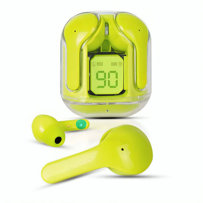 Seashot Ultrapods TWS Smart Earbuds | 13MM HiFi Bass Effect | LED Power Display Bluetooth(Green, True Wireless)