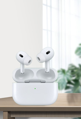 BeatFlow Airpro 2 Earpod Pro 2 Premium Quality Wireless Charging Support (USB-C) Bluetooth(White, On the Ear)