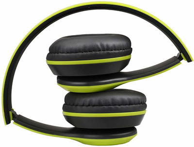Glatoxi Wireless Bluetooth Headphones with Microphone,Volume Control, Bluetooth(Green, On the Ear)
