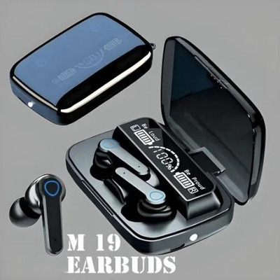 Seashot M19 Wireless Earbuds TWS 5.1 Large Screen Bluetooth(Black, True Wireless)