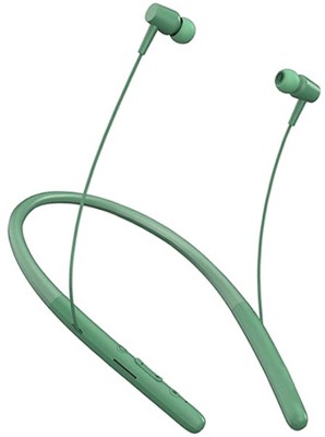 XEWISS High Quality super bass wireless neckaband headphone earphone new earbuds Bluetooth Gaming Headset(Green, In the Ear)