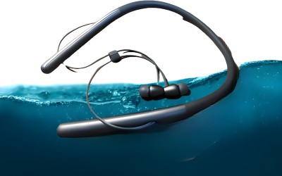 GREE MATT Waterproof Bluetooth wireless neckband earphone with High bass B12 Bluetooth Headset(Black, In the Ear)