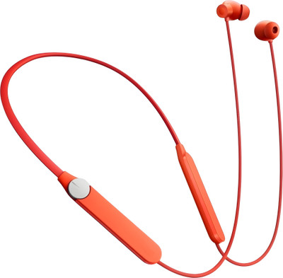 Bxeno Neckband Pro MAGNETIC POWER OFF/ON, ENC,Smart Dial Design, 48 Hrs playtime [O2] Bluetooth(Orange, In the Ear)