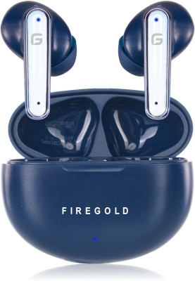 FIREGOLD New 161 Tws Airdopes Hd Stereo Sound With ENC Mic & 60hr Playback Bluetooth(Blue, In the Ear)