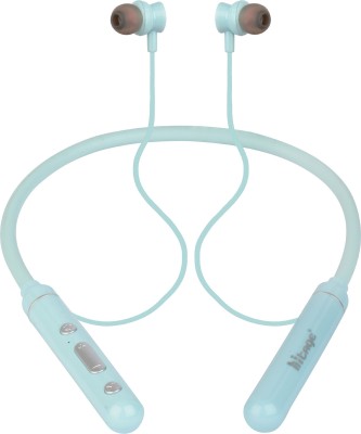 Hitage NBT-728 JOSH Series Super Bass 45 Hours Music With TF Card Slot Neckband Bluetooth Headset(Blue, In the Ear)