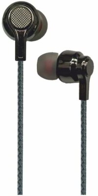RD T-7 Clear Bass, Tangle Free One Meter Long Wire, in-Line Mic for Calling Wired Headset(Black, In the Ear)
