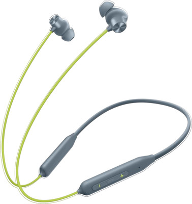 ROKAVO 80 Hours Playtime Wireless Neckband headphones Earphone Bluetooth(Grey, In the Ear)