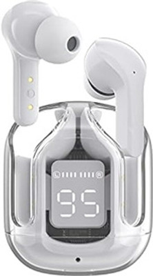 TECHMAZE NEW M10 Earbuds/TWS/BT Wireless/Buds 5.3 Earbuds Bluetooth(White, In the Ear)